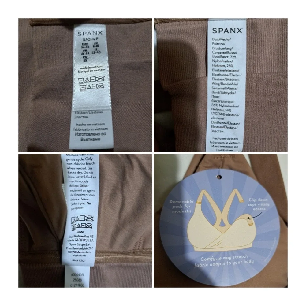 SPANX Women's Bra-Llelujah Mama Nursing Bra Size S Cafe au lait Comfy
